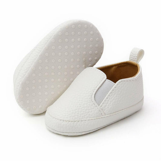 Meckior Infant Canvas Soft Sole Slip On Shoes Toddler B10/White Size Newborn