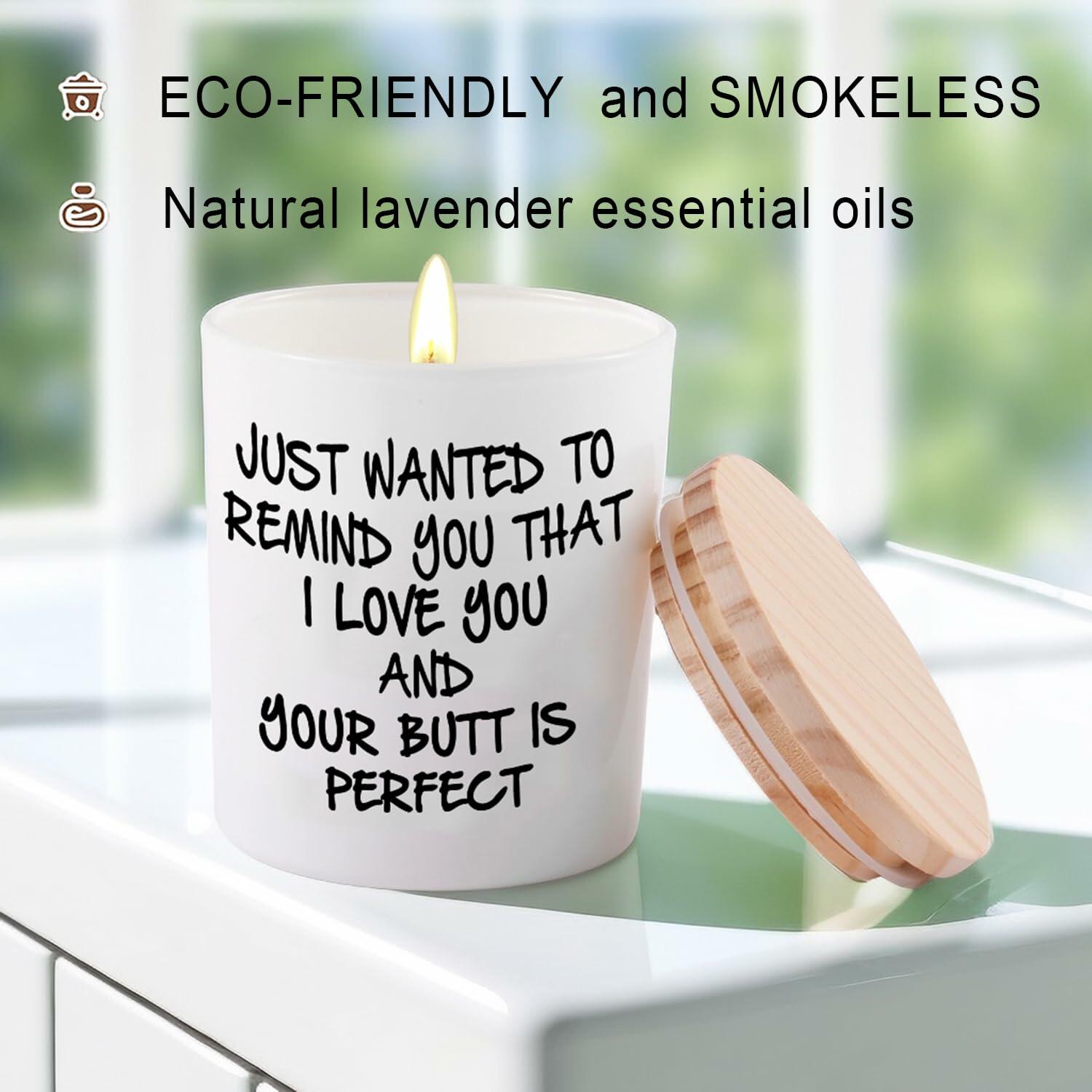 BFJLIFE Lavender Scented Soy Candle Gift for Women Girlfriend Wife 3.25x2.75in