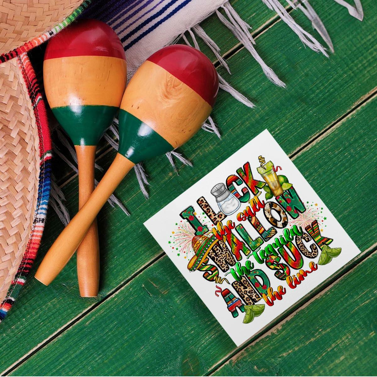 MIOOKISS Cinco De Mayo Rustic Wooden Box Sign 5x5 inch I Lock The Salt