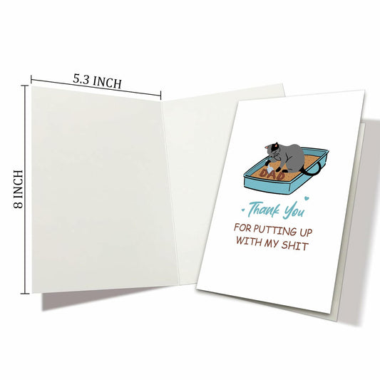 Heyshoo Wrestling Father's Day Card Cute Slammin' Gift Colorful Cartoon