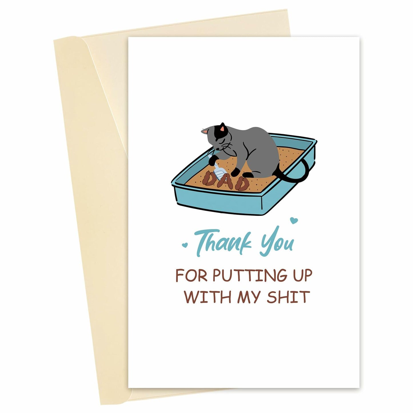 Heyshoo Wrestling Father's Day Card Cute Slammin' Gift Colorful Cartoon