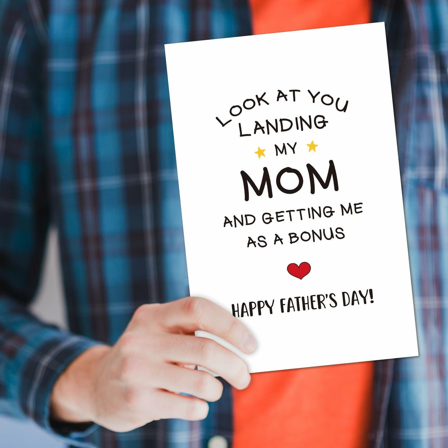 Heyshoo Funny Stepdad Father's Day Card Humor Bonus Dad Gift