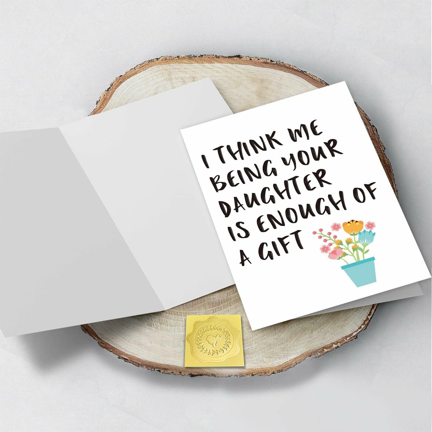 CSMOSJgreetings Mothers Day Card from Daughter Cheeky Gift Color #1