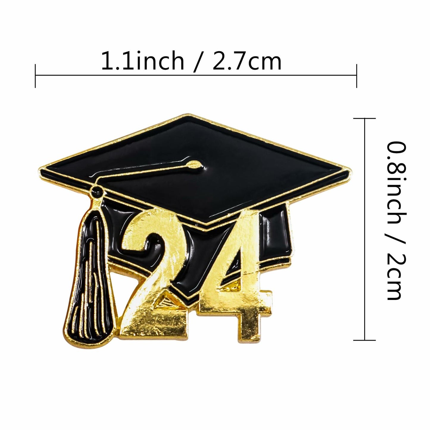 GraduationMall 2024 Graduation Cap Lapel Pin Souvenir Badge 1 Piece