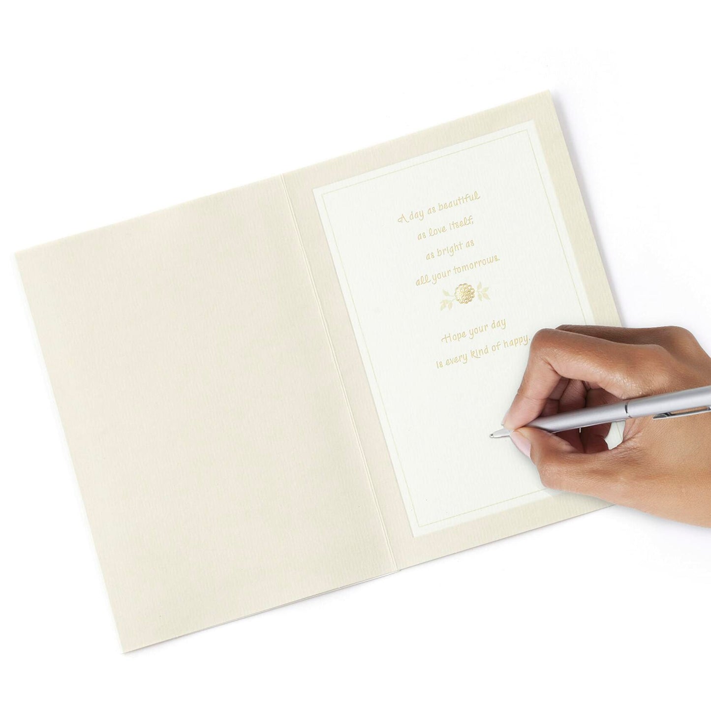 Hallmark Wedding Card Mr. & Mrs. Elegant Design with Envelope