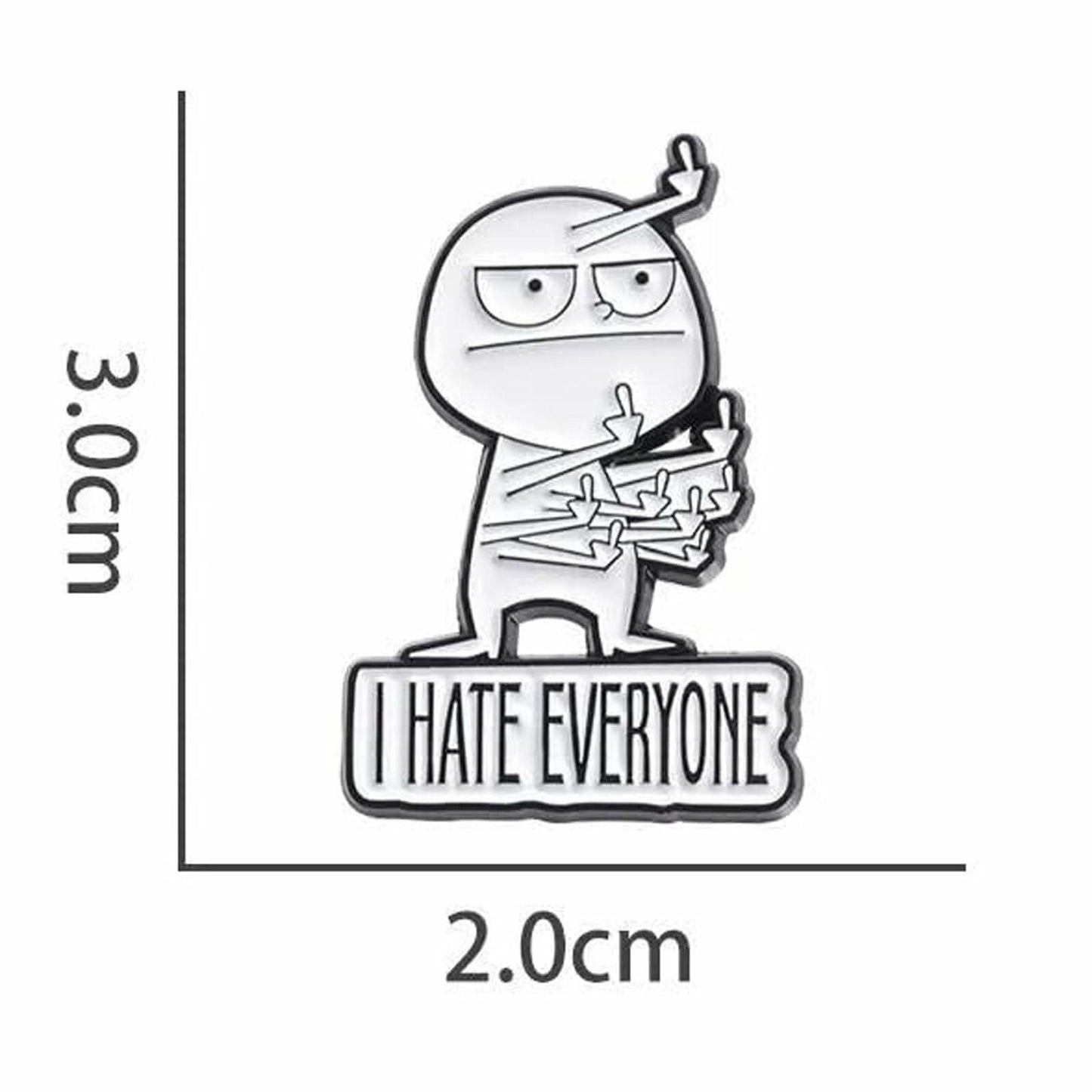 XMTYQ Funny Sarcastic Enamel Pins Set 5pcs Humor Brooch Collection