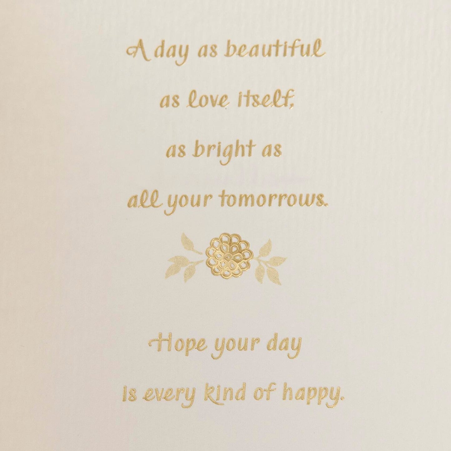 Hallmark Wedding Card Mr. & Mrs. Elegant Design with Envelope