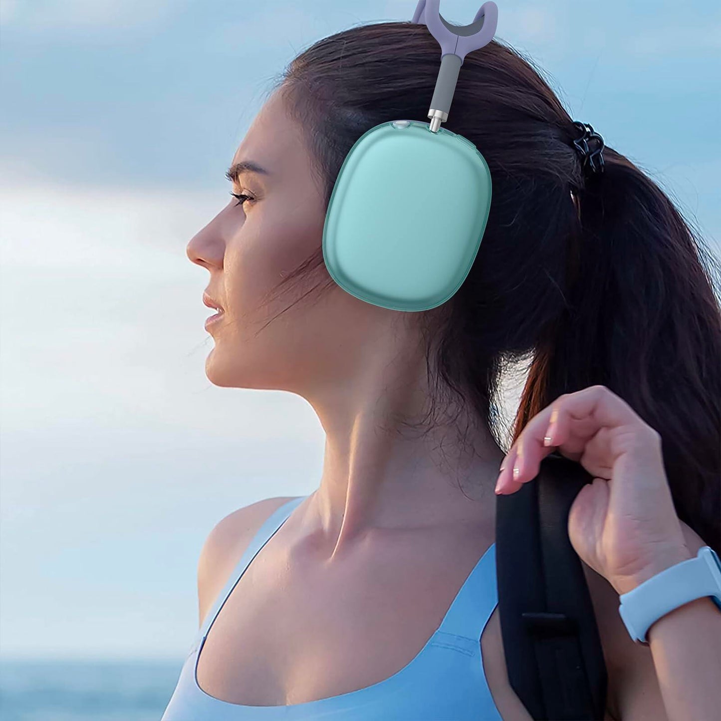 Vanjua AirPods Max Case Cover 3-in-1 Clear Silicone Protector 2024/2020