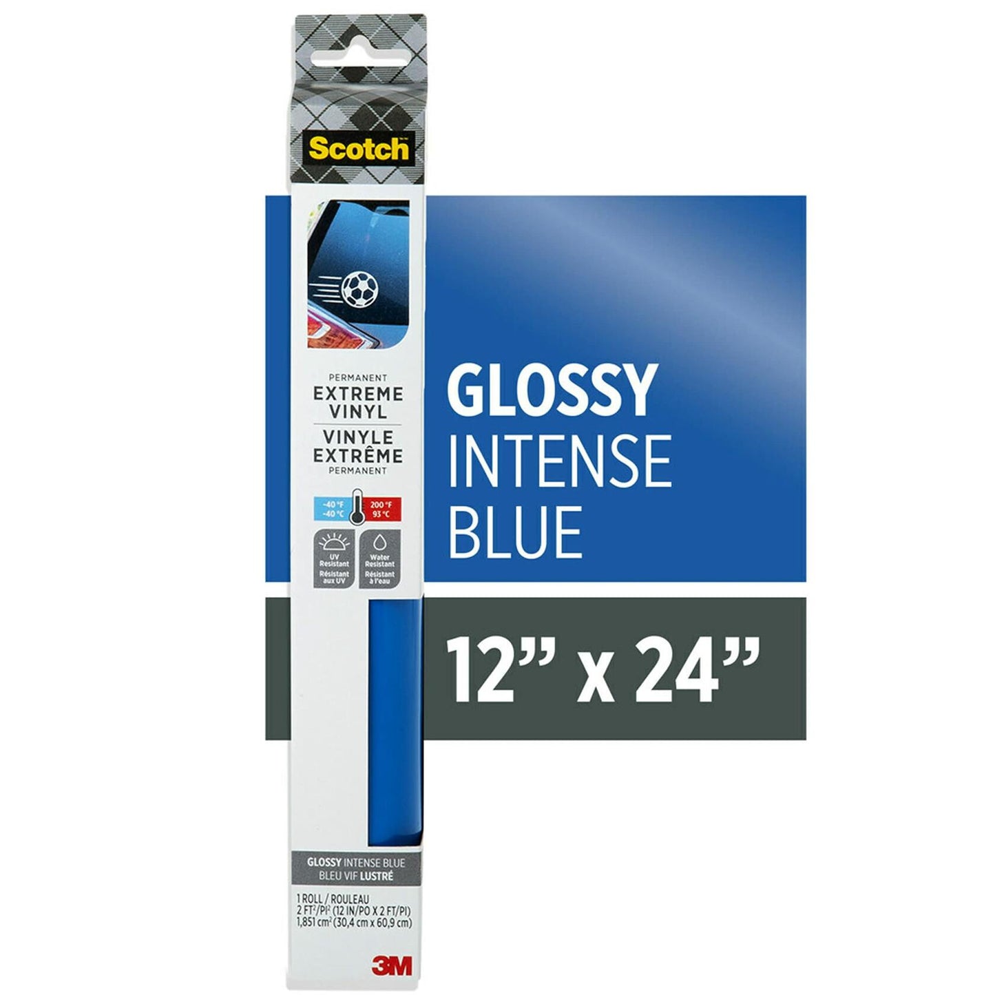 Scotch Extreme Premium Vinyl 12x24in Intense Blue Outdoor Automotive