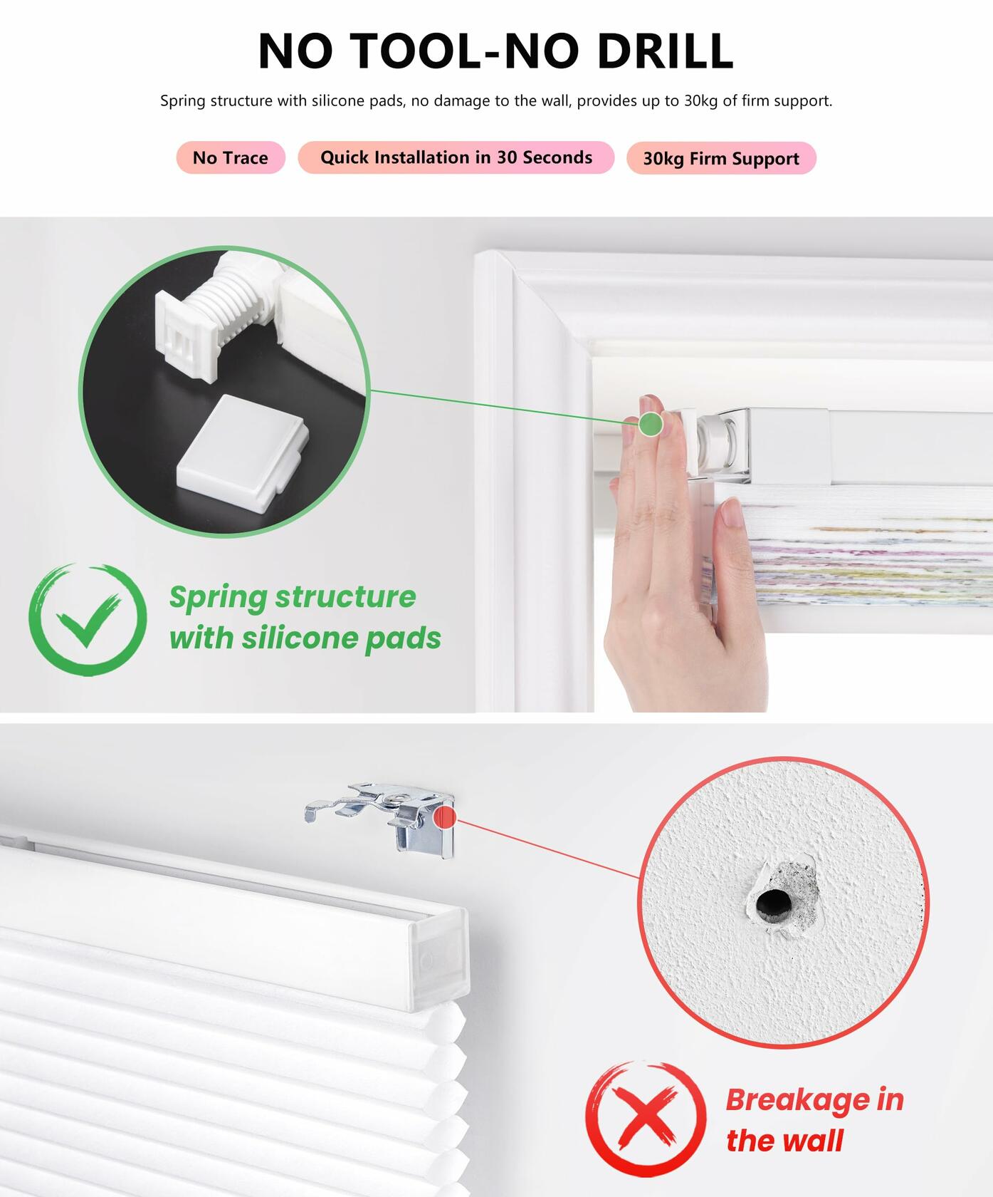 LazBlinds Cordless Cellular Shades Honeycomb 40x64 Colorful Butterflies
