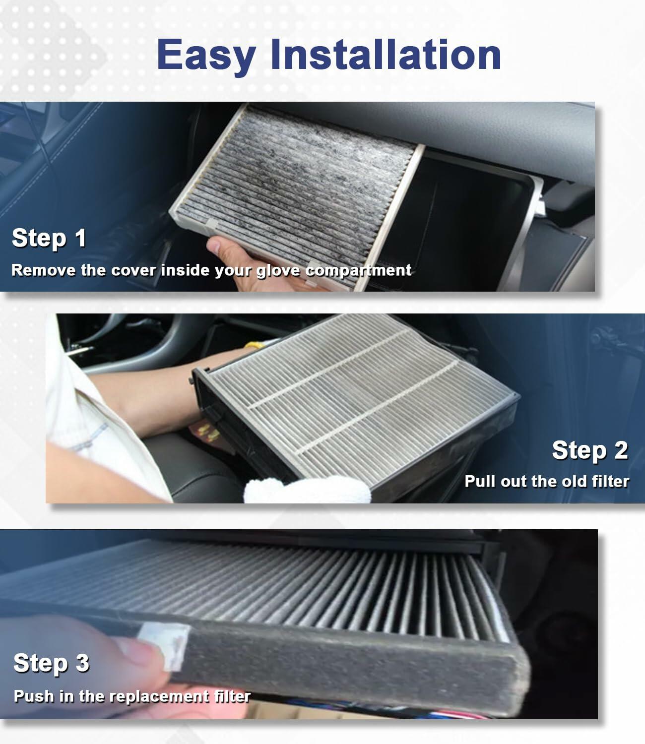 Treeligo CF10735 Cabin Air Filter w/ Coconut Charcoal Fits Genesis G70 G80 GV80