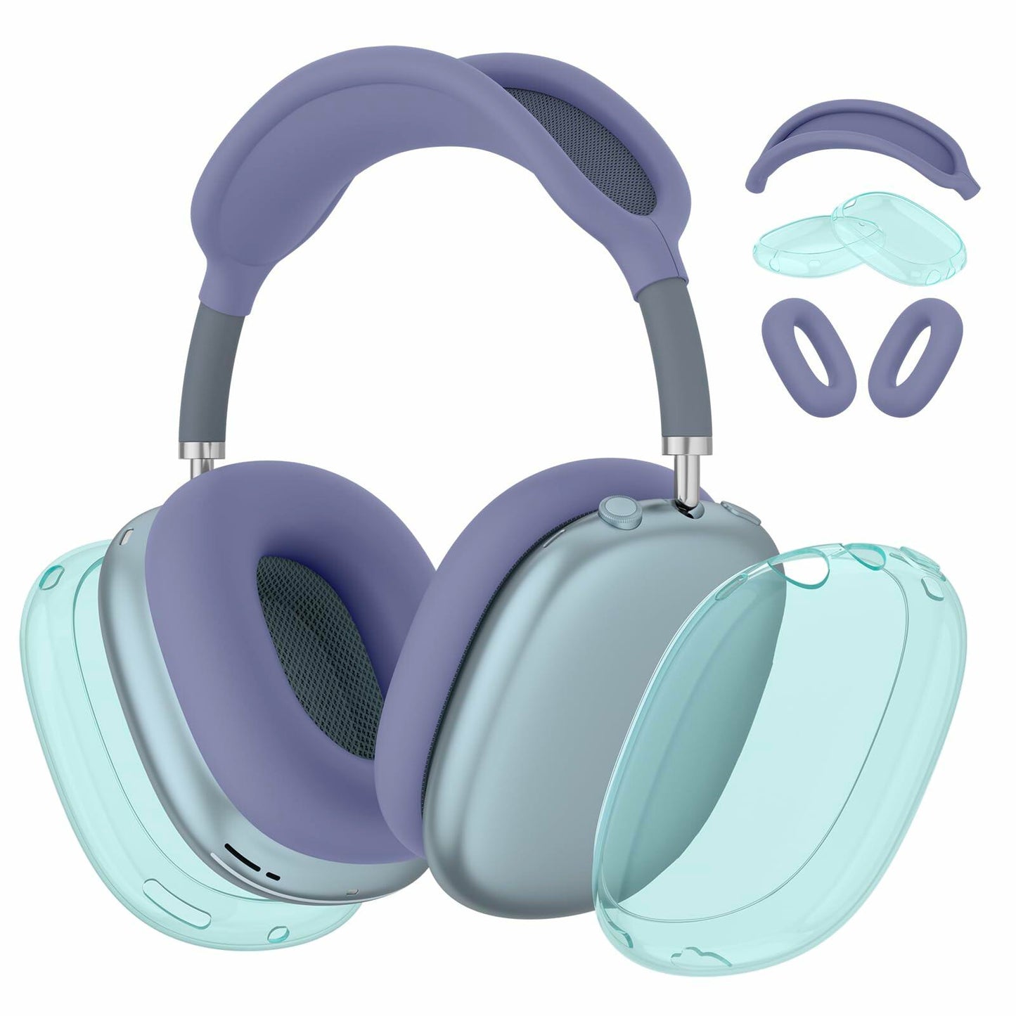 Vanjua AirPods Max Case Cover 3-in-1 Clear Silicone Protector 2024/2020