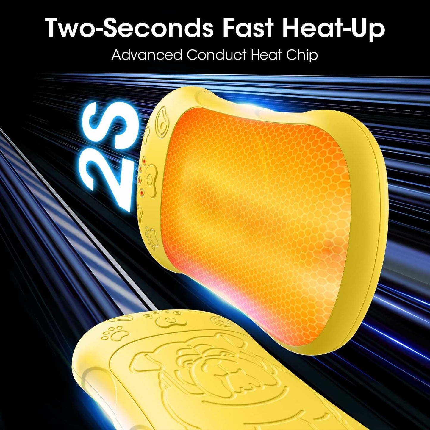 OLV Rechargeable Hand Warmers 2 Pack 6000mAh Magnetic 18Hrs Portable Heater