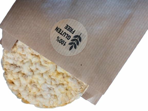 Kraft Gluten Free Food Stickers Small 500 Units Adhesive Labels