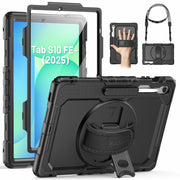 [Like New] SEYMAC Samsung Galaxy Tab S10 FE+ 13.1" Heavy Duty Shockproof Case Black