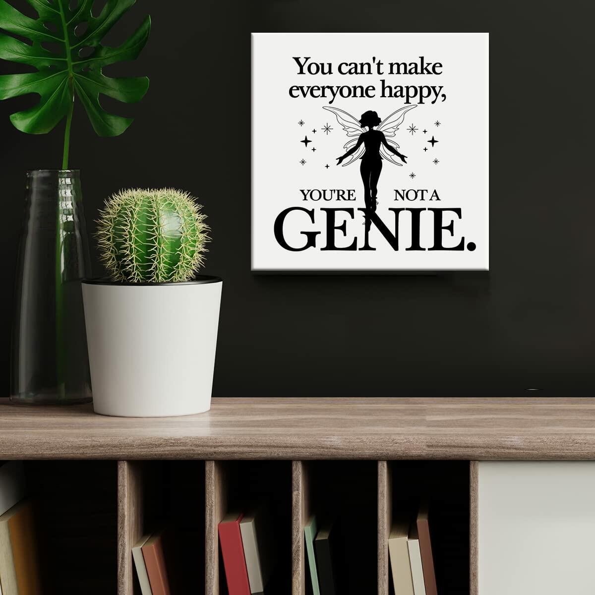 Heijie Inspiration Canvas Wall Art Framed Print 8x8 Inch Modern Home Decor