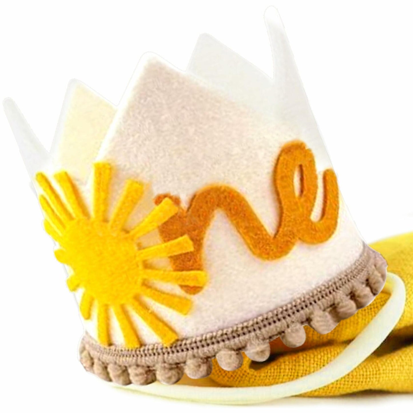 JeVenis 2pcs First Trip Around the Sun Birthday Hat Boho Sun Party Decoration