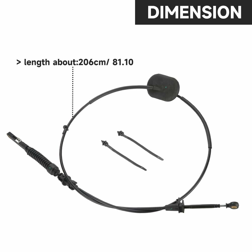 YOLLKY Automatic Transmission Control Lever Cable Chevrolet Trailblazer Black