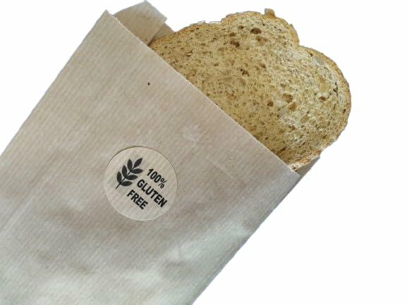 Kraft Gluten Free Food Stickers Small 500 Units Adhesive Labels