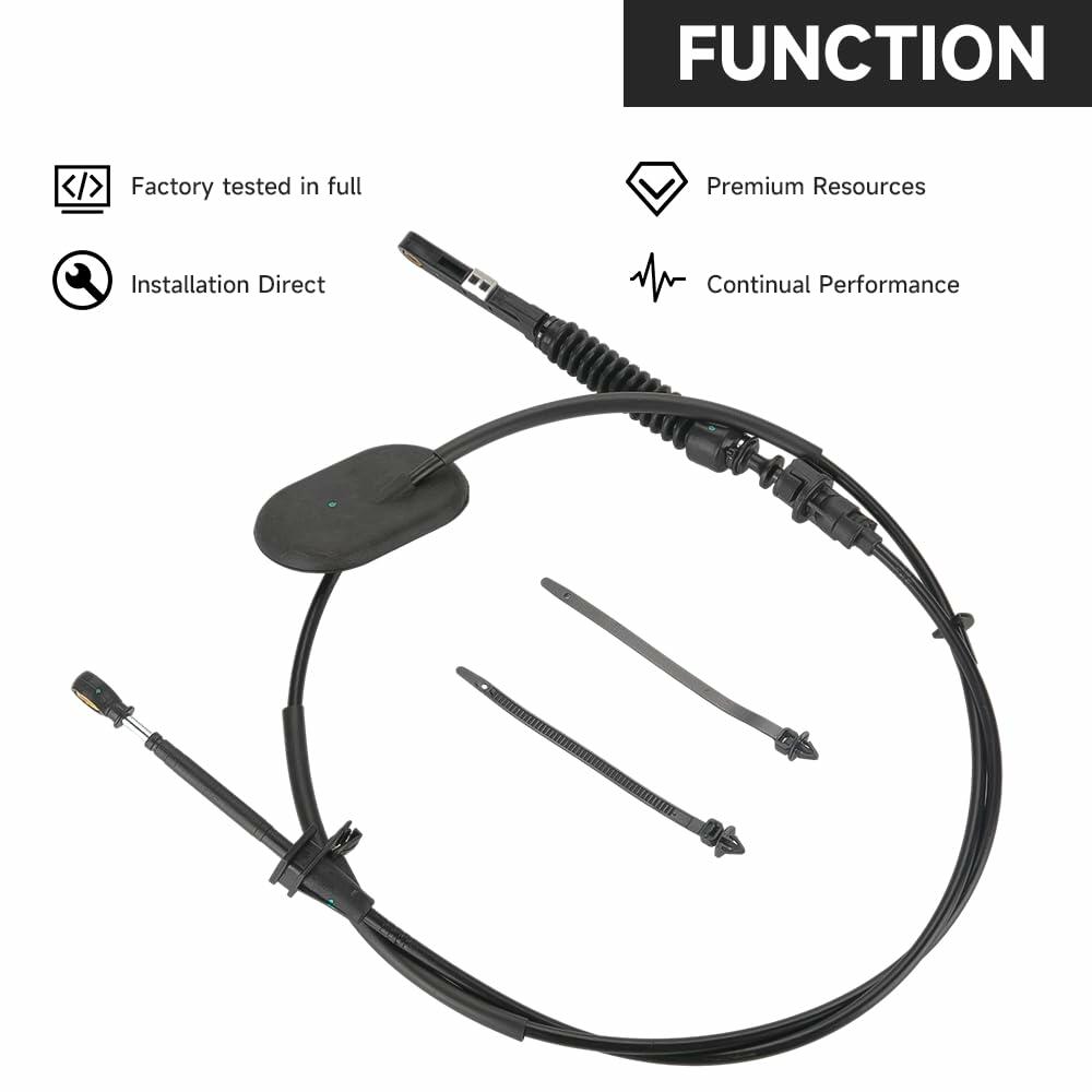 YOLLKY Automatic Transmission Control Lever Cable Chevrolet Trailblazer Black