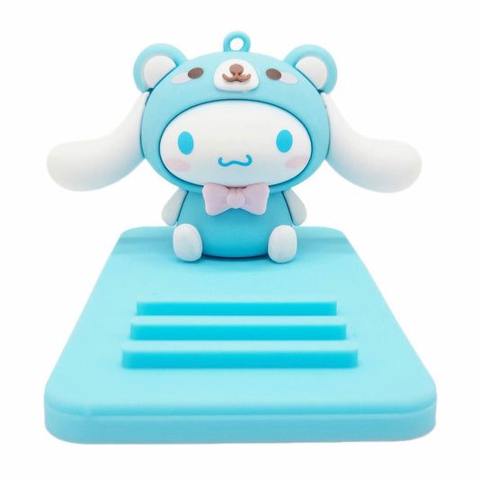 Sicpfuj Cute Phone Stand Desk Cell Phone Holder Blue Polyvinyl Chloride