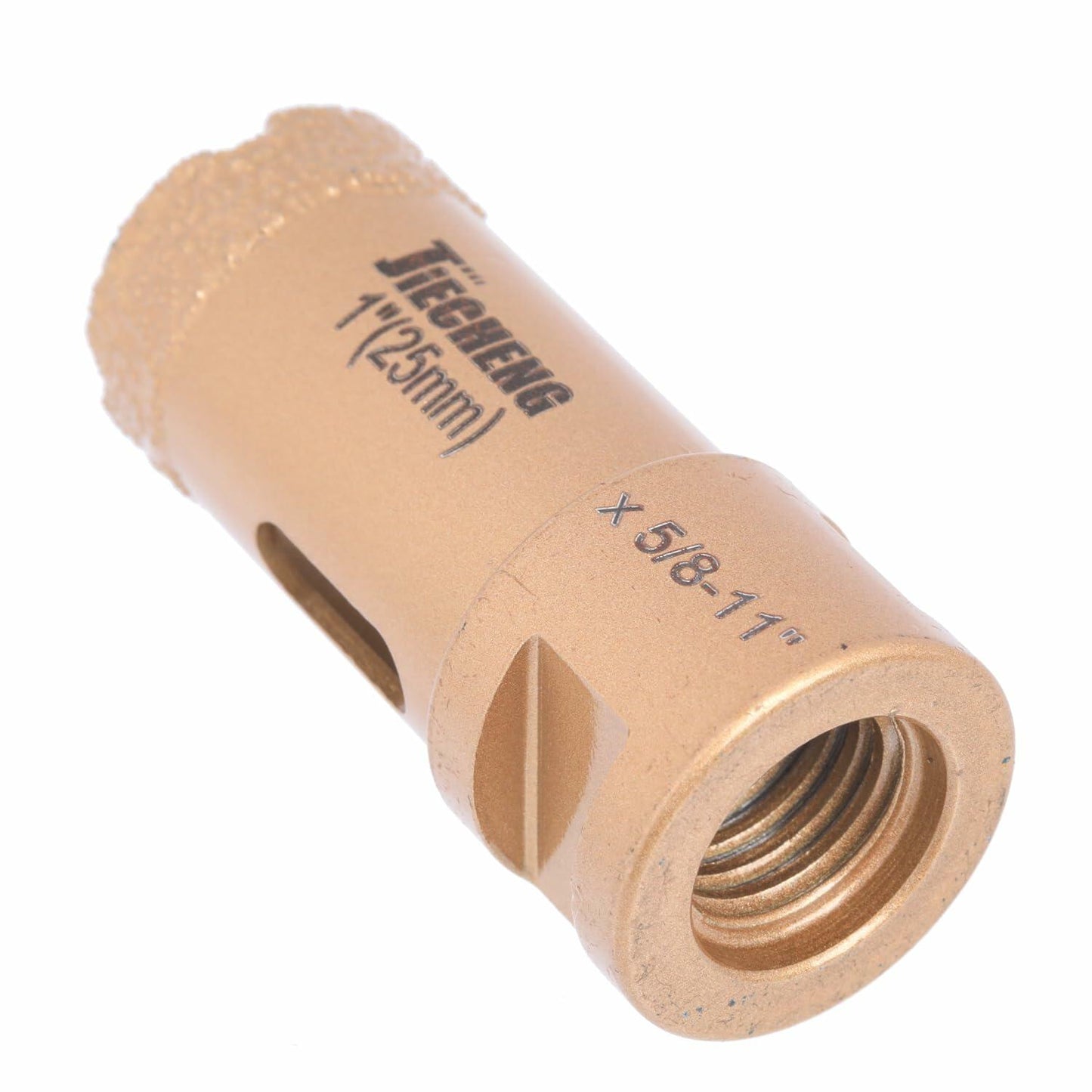 JIECHENG 1" Diamond Hole Saw 25mm Gold for Granite Quartzite Marble Concrete