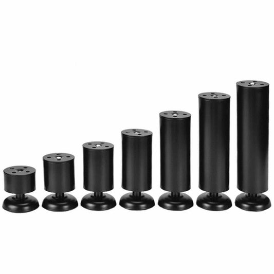 Lheng Stainless Steel Adjustable Furniture Legs Black 18cm 2 Pcs
