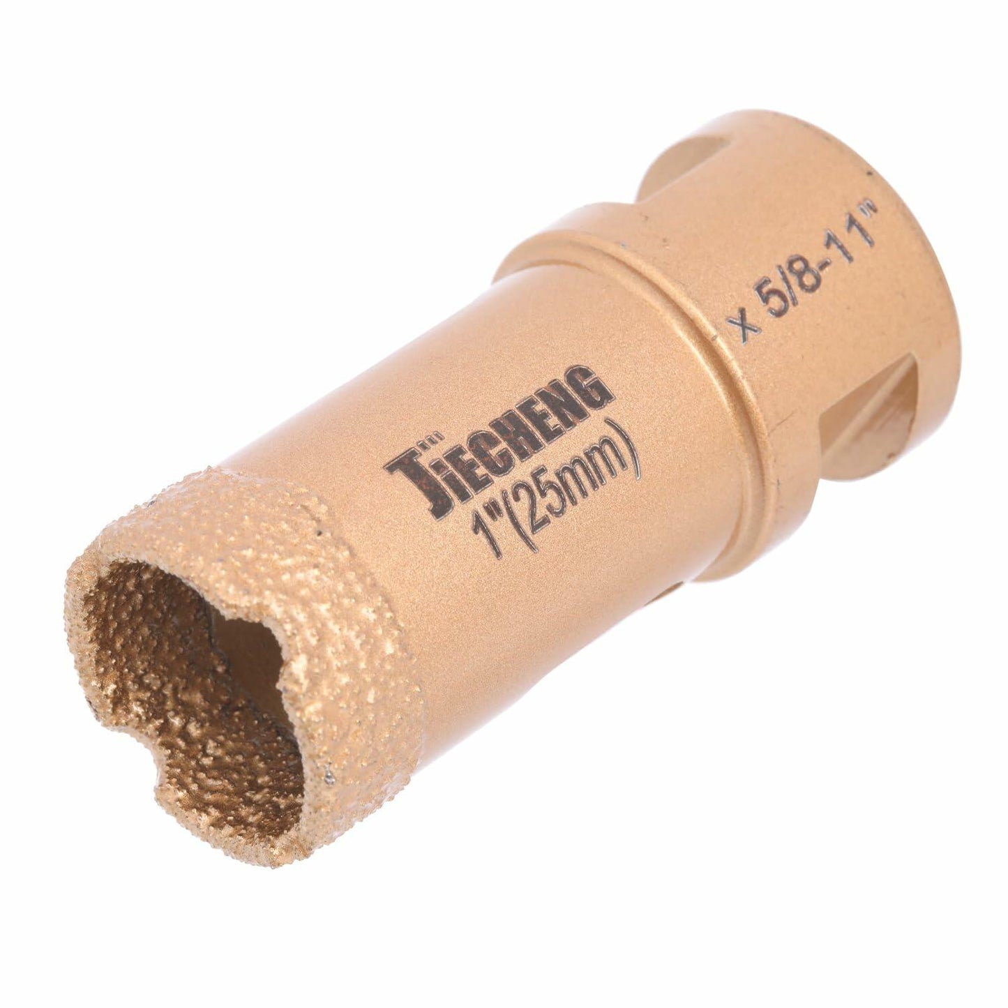 JIECHENG 1" Diamond Hole Saw 25mm Gold for Granite Quartzite Marble Concrete