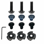 WGLILO #8-32 Three-Claw T-Nut Zinc Hexagon Socket Cross Screw