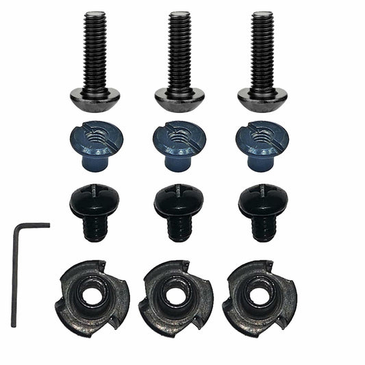 WGLILO #8-32 Three-Claw T-Nut Zinc Hexagon Socket Cross Screw