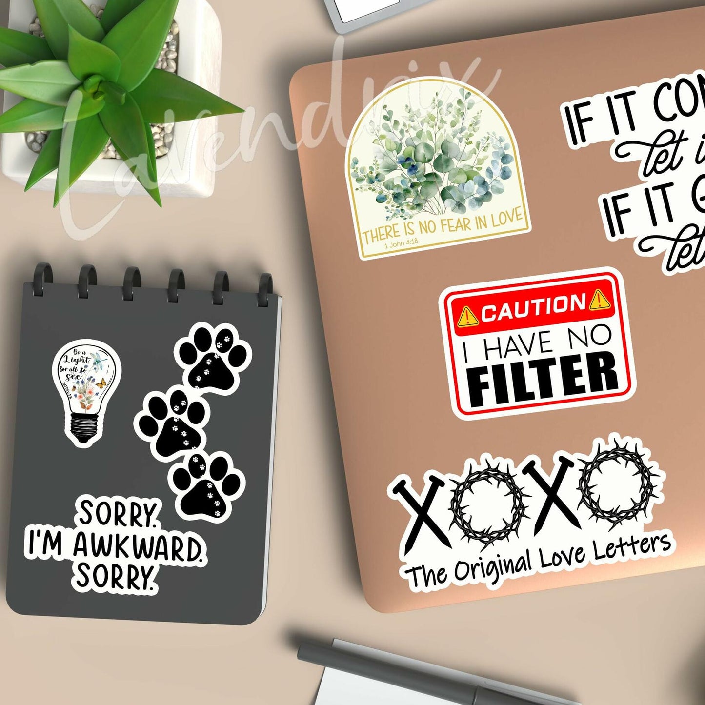 3pcs Funny Quote Stickers If at First You Don’t Succeed Vinyl Decal 3x2in