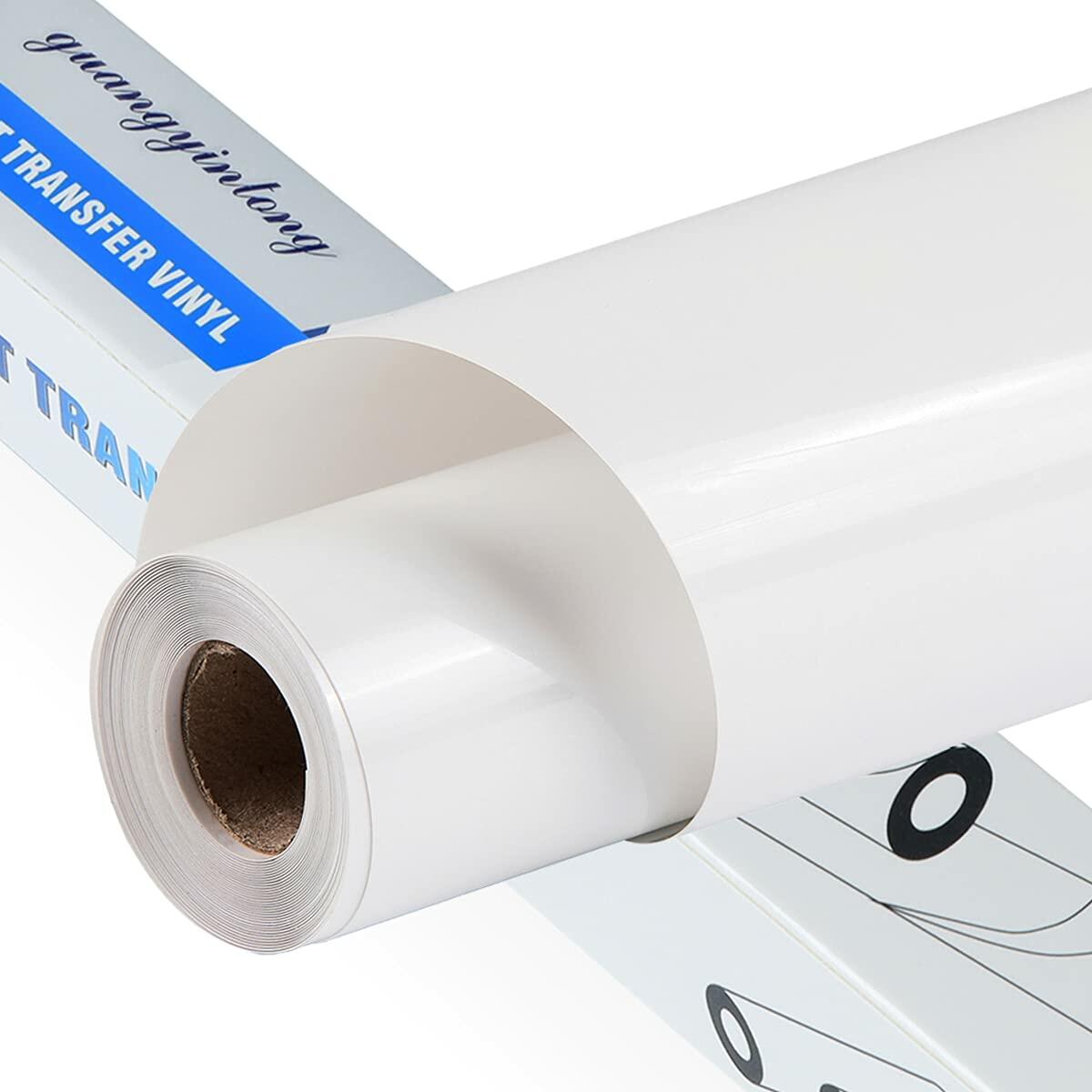 [Like New] Guangyintong Heat Transfer Vinyl Roll 12" x 40ft Glossy White HTV for T-Shirts