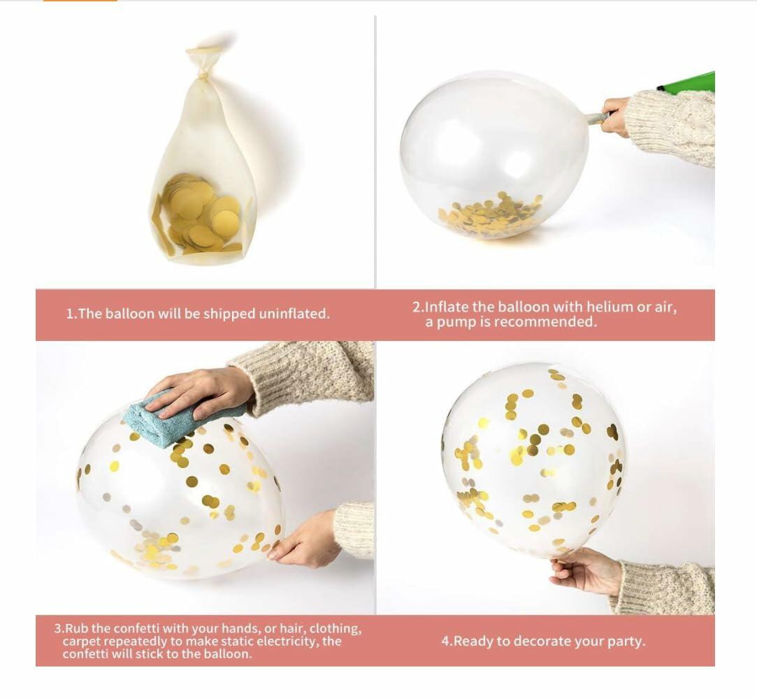 Generic Party Store Plus 16th Birthday Balloons 15pc 12in Rose Gold Confetti