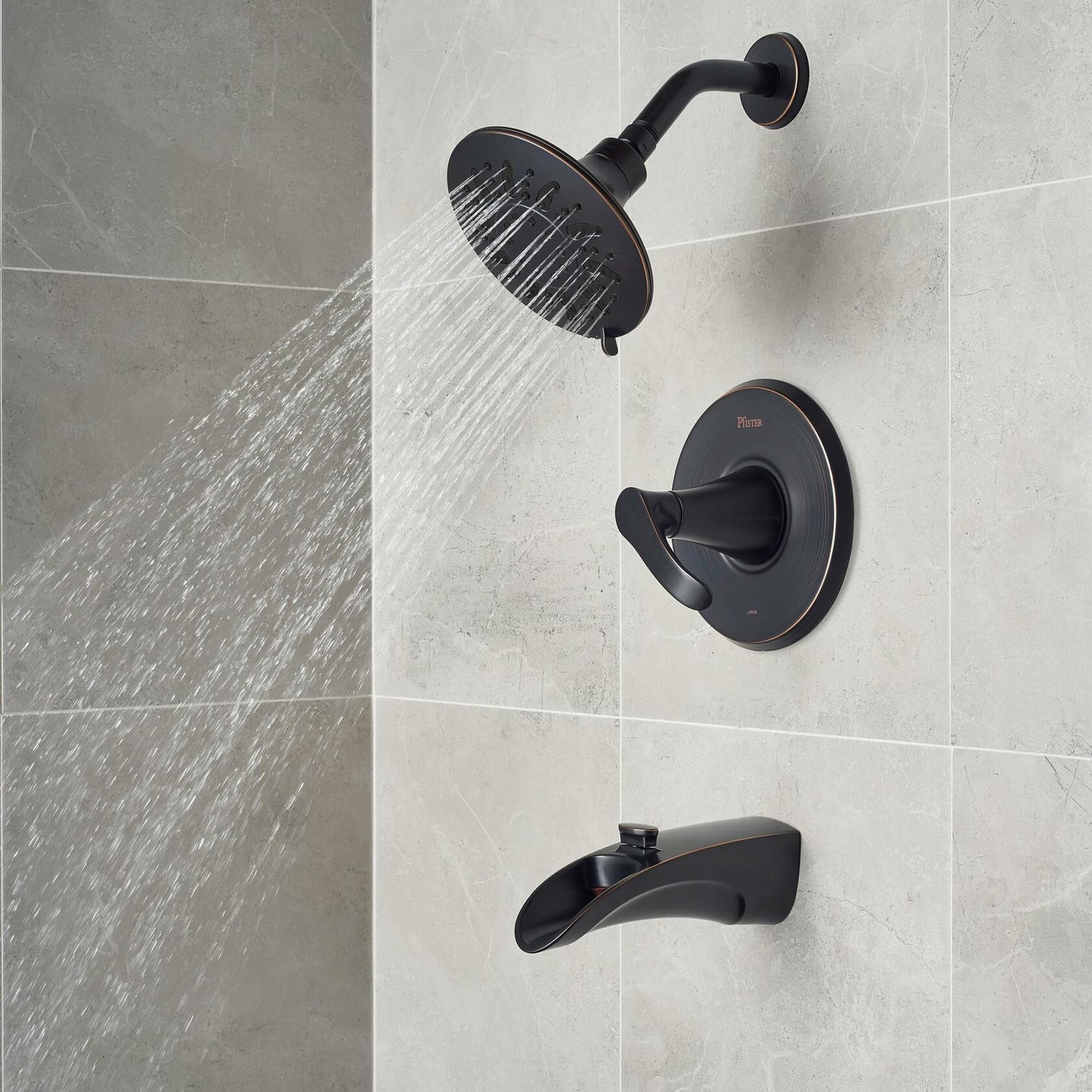 Pfister Brea Tub & Shower Trim Kit 1-Handle Tuscan Bronze 8P8WS2BRSY