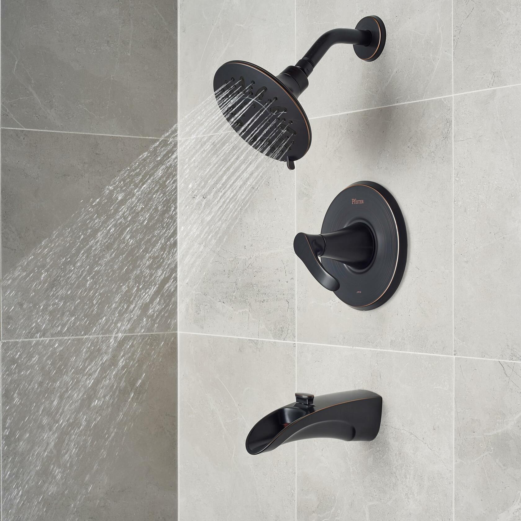 Pfister Brea Tub & Shower Trim Kit 1-Handle Tuscan Bronze 8P8WS2BRSY