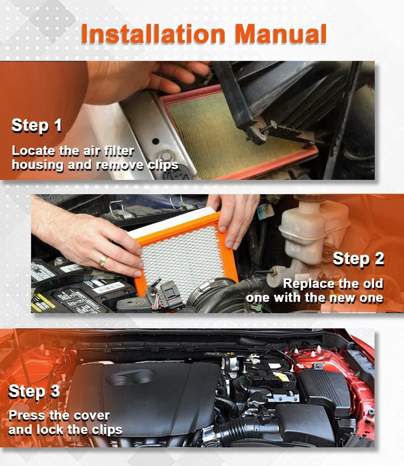 Treeligo CA11895 Air Filter for Tacoma Tundra Sequoia 2016-23 178010S020