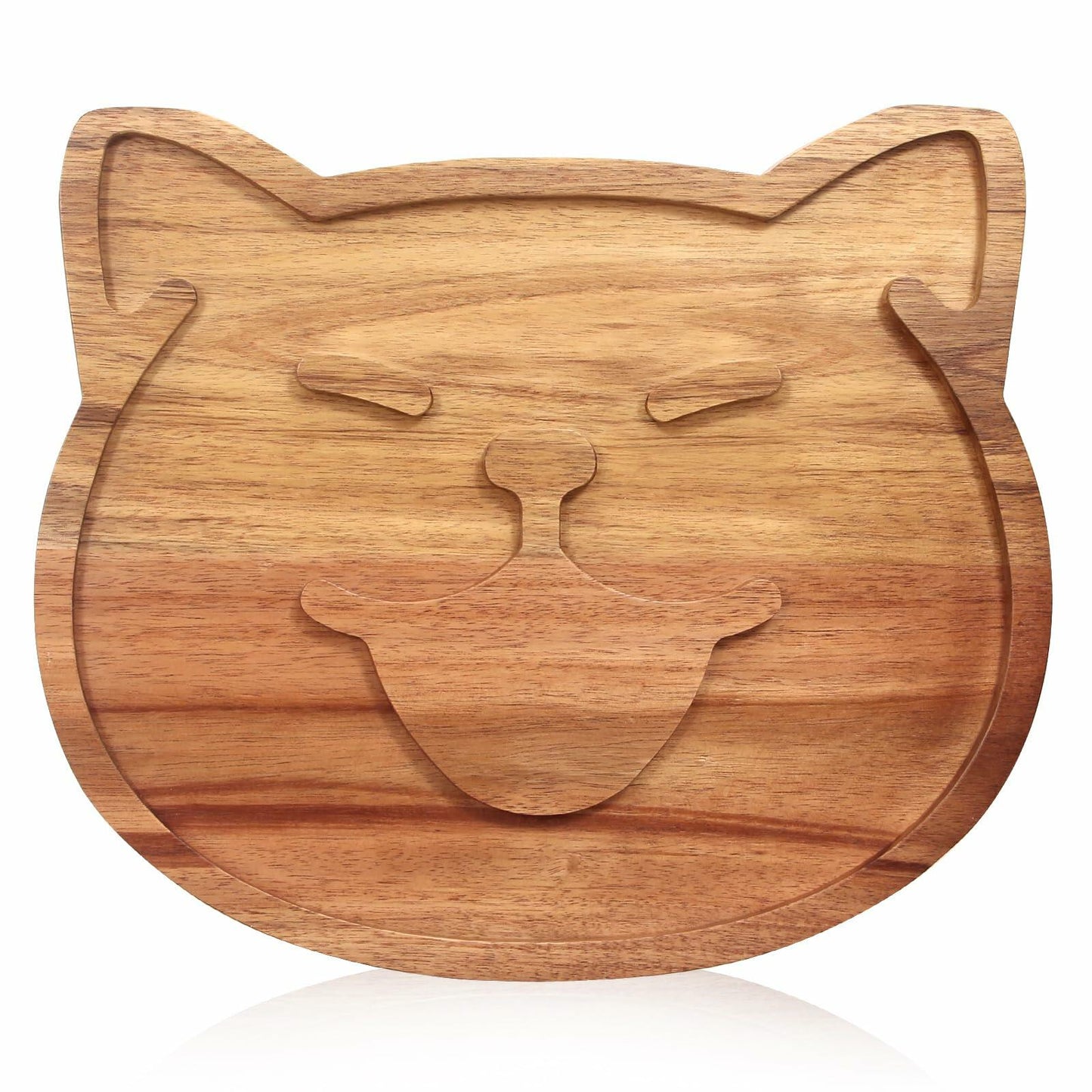 Renawe Decorative Acacia Wood Cheese Plate Serving Tray Large Solid Wood