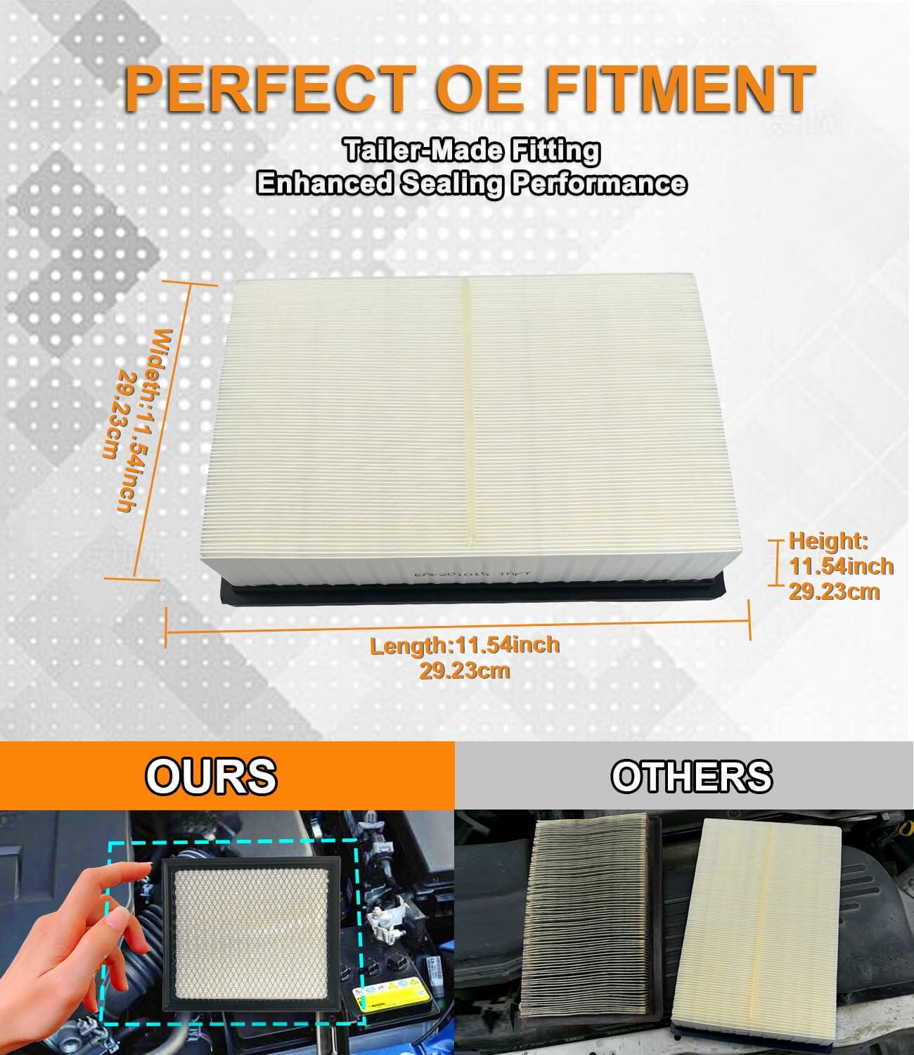 Treeligo CA11895 Air Filter for Tacoma Tundra Sequoia 2016-23 178010S020