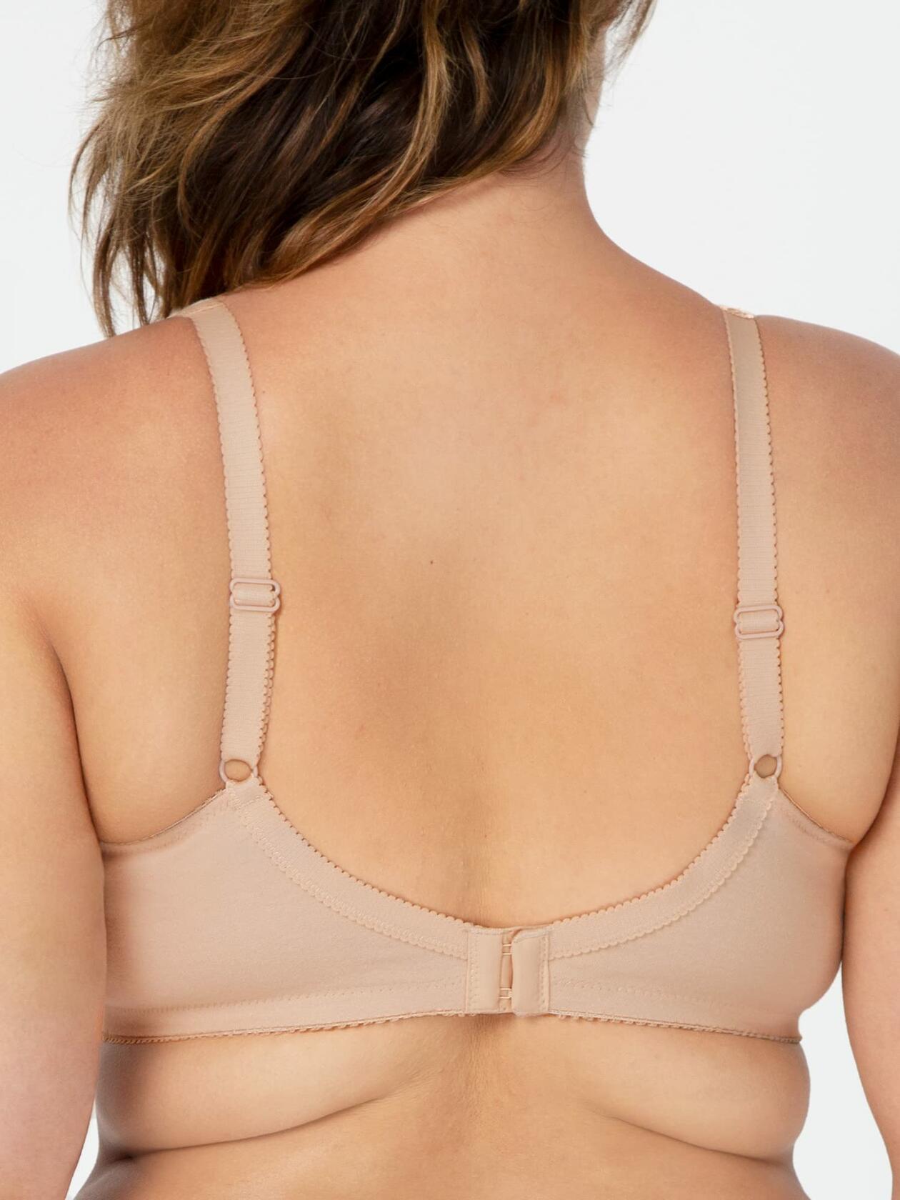 Fruit of the Loom Womens Seamed Wirefree Full Coverage Bra White/Sand Size 36D