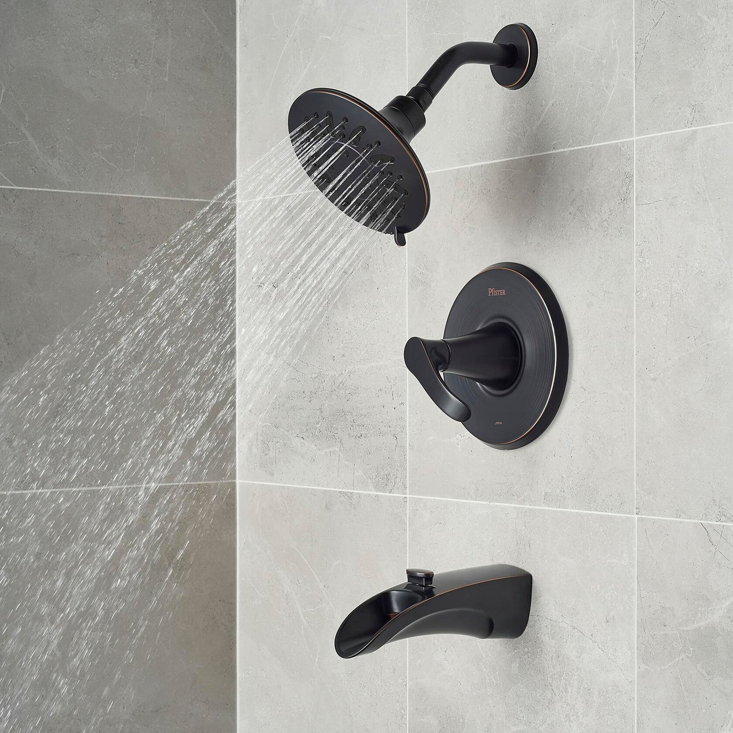 Pfister Brea Tub & Shower Trim Kit 1-Handle Tuscan Bronze 8P8WS2BRSY