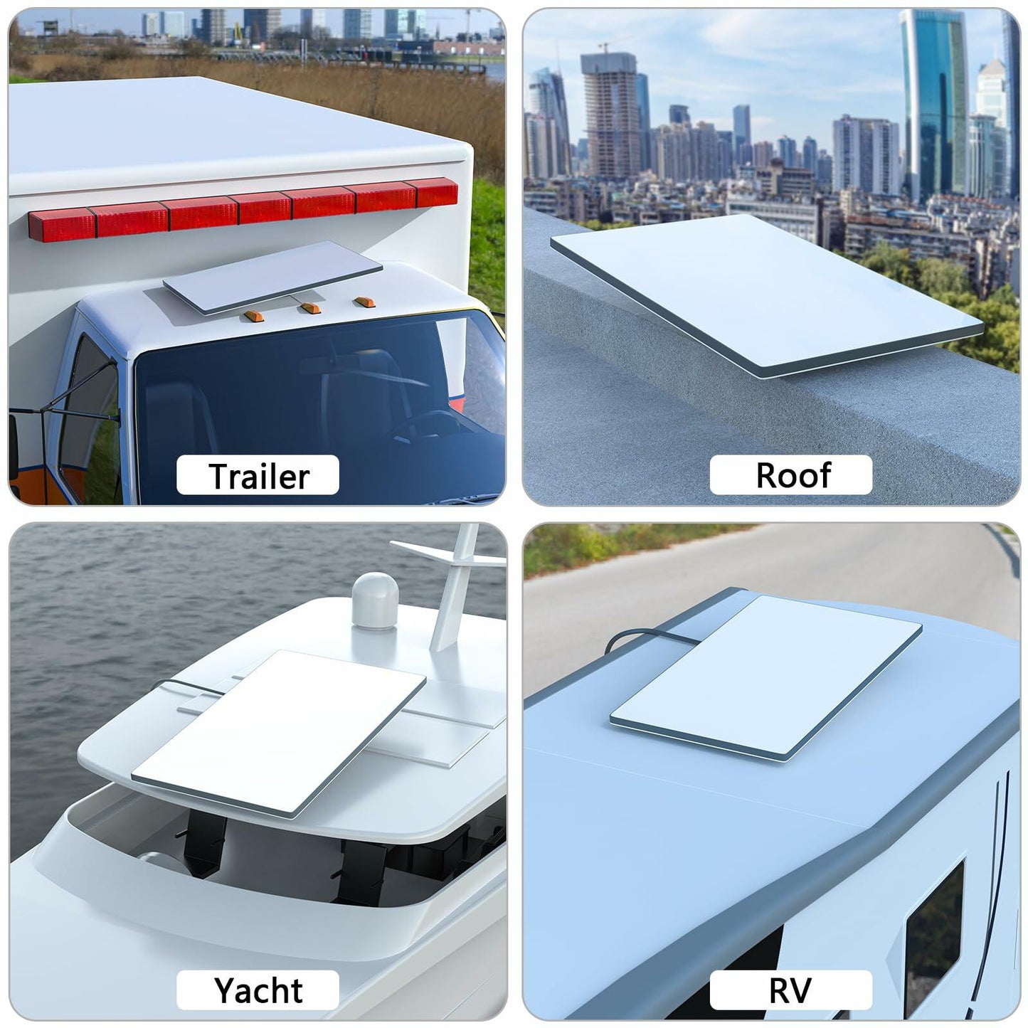 HOLACA Starlink Gen 3 Mobility RV Mount Anti-Theft Aluminum Alloy White/Black