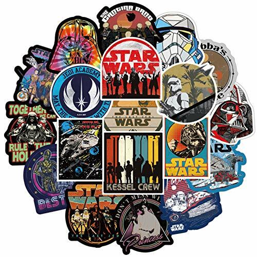 Ratgoo Claasic Move Star War Waterproof Vinyl Stickers Pack 100 Pcs Clear