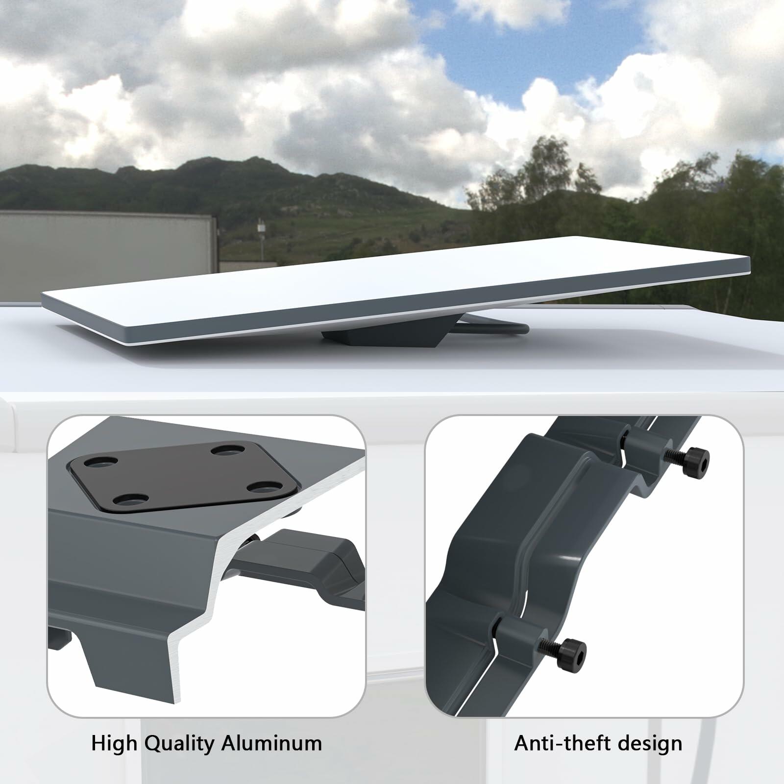 HOLACA Starlink Gen 3 Mobility RV Mount Anti-Theft Aluminum Alloy White/Black