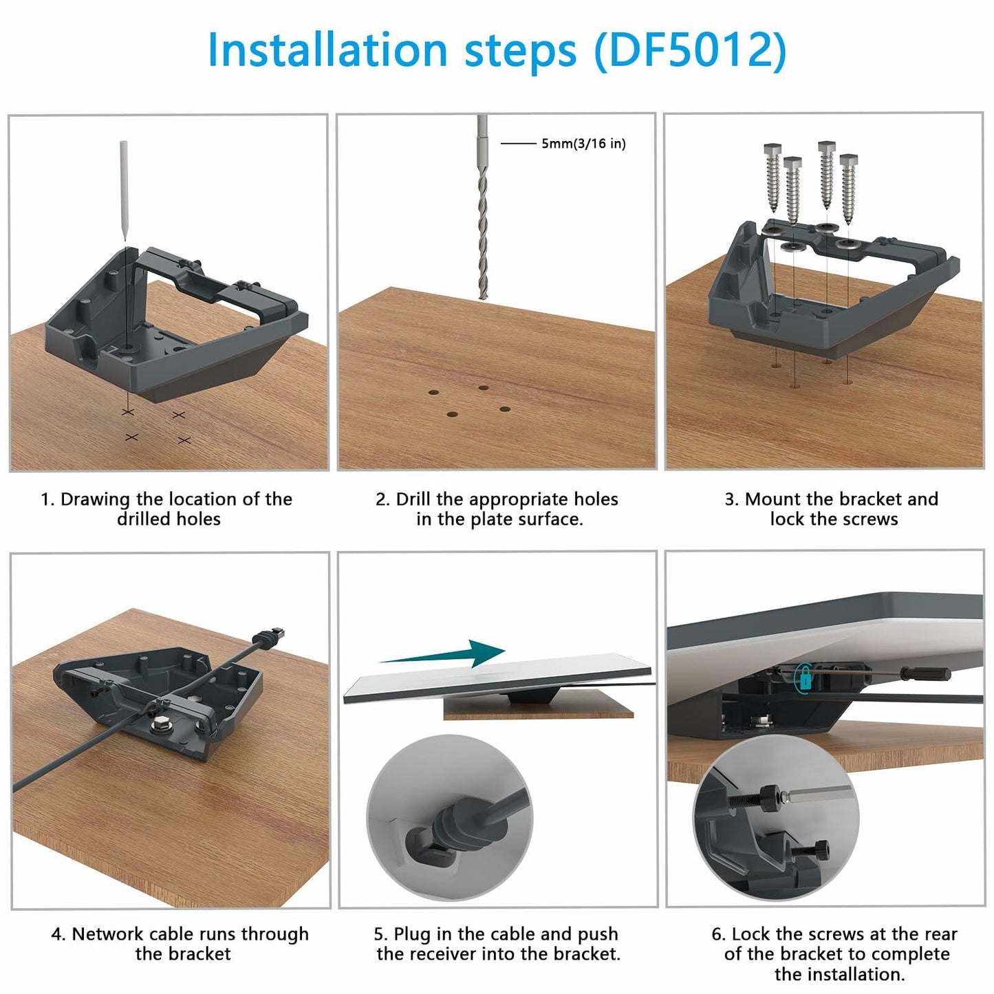 HOLACA Starlink Gen 3 Mobility RV Mount Anti-Theft Aluminum Alloy White/Black