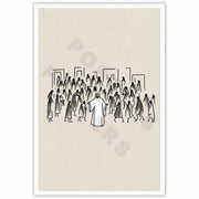 ZETCGSH Vintage Jesus Canvas Wall Art Poster 12x16 in Unframed