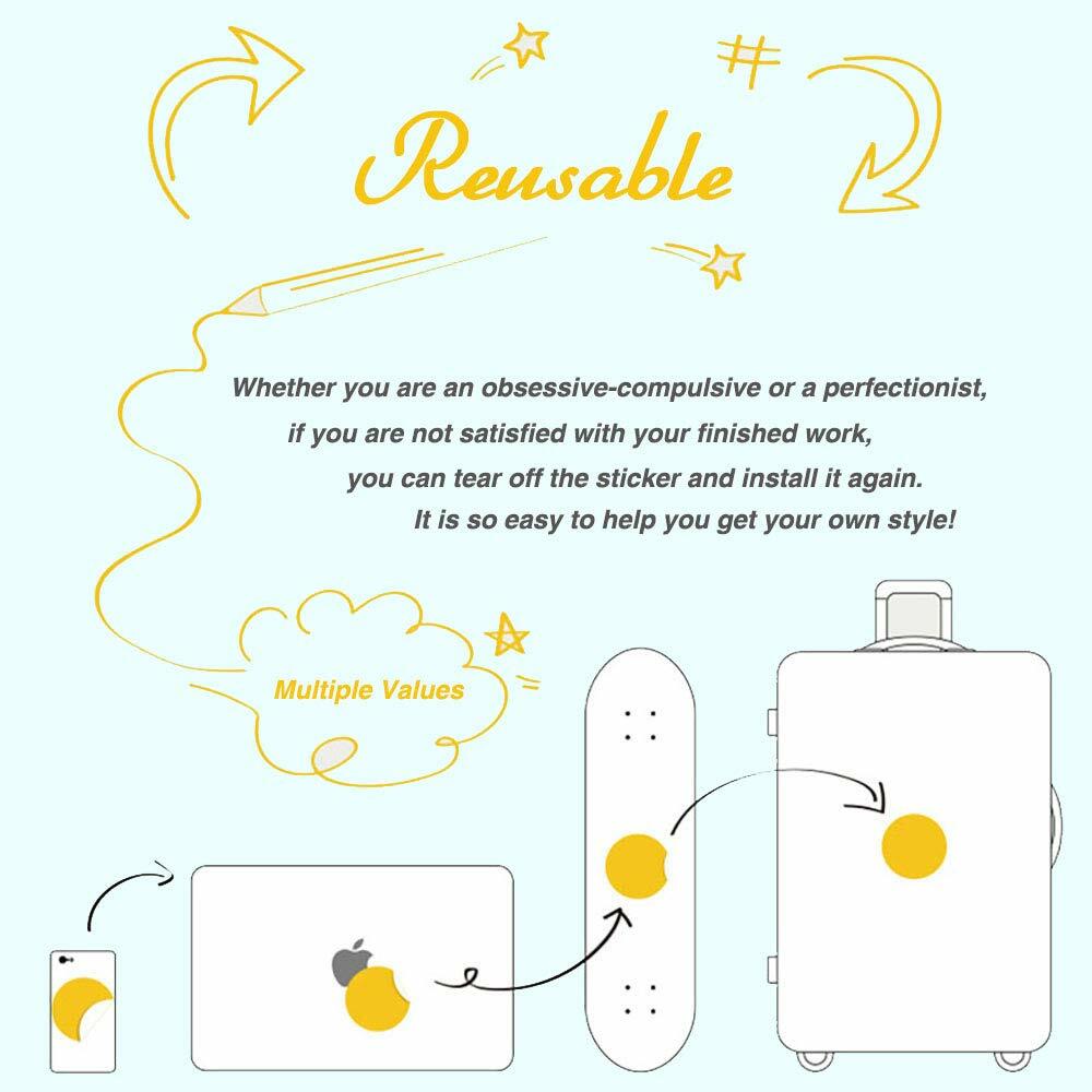 Ratgoo Claasic Move Star War Waterproof Vinyl Stickers Pack 100 Pcs Clear