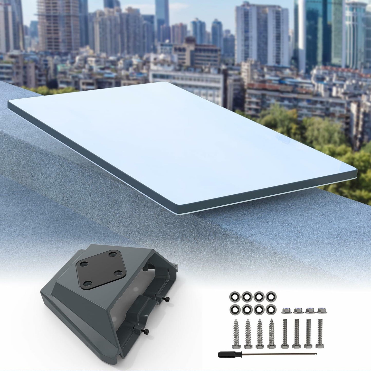 HOLACA Starlink Gen 3 Mobility RV Mount Anti-Theft Aluminum Alloy White/Black