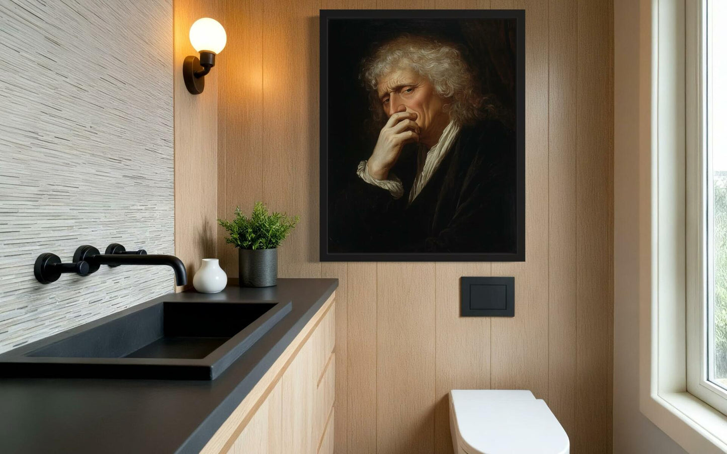 aj decor Isaac Newton Bathroom Wall Art Print Poster 8x10 inches Unframed