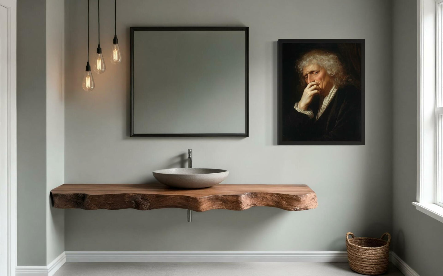 aj decor Isaac Newton Bathroom Wall Art Print Poster 8x10 inches Unframed