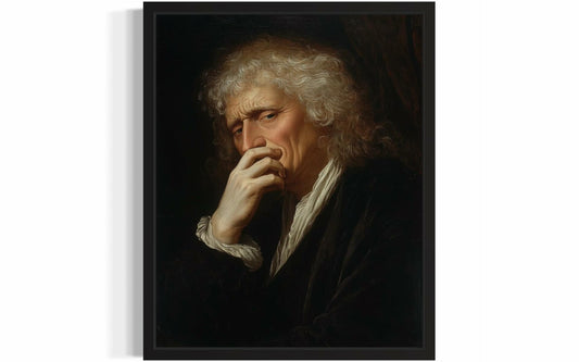 aj decor Isaac Newton Bathroom Wall Art Print Poster 8x10 inches Unframed